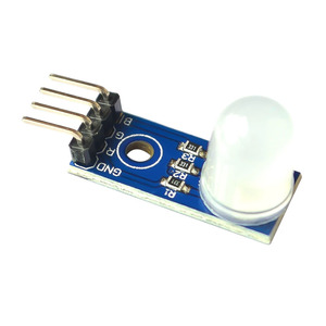 Módulo LED RGB DC5V de 10mm-cátodo común, tricolor (rojo verde azul), LED programable a todo color para Arduino/DIY