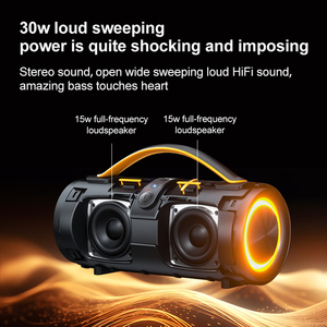 Altavoz portátil multifunción Boombox con TF USB Bluetooth 5,3 Altavoces potentes inalámbricos avanzados para fiestas - Product Image 5