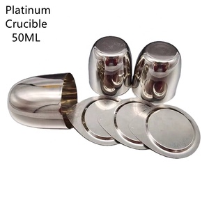 99.95% 纯度容量10ml 15ml 20ml 30ml 40ml 50ml 100ML实验室器皿用标准高温铂金坩埚 - Product Image 1