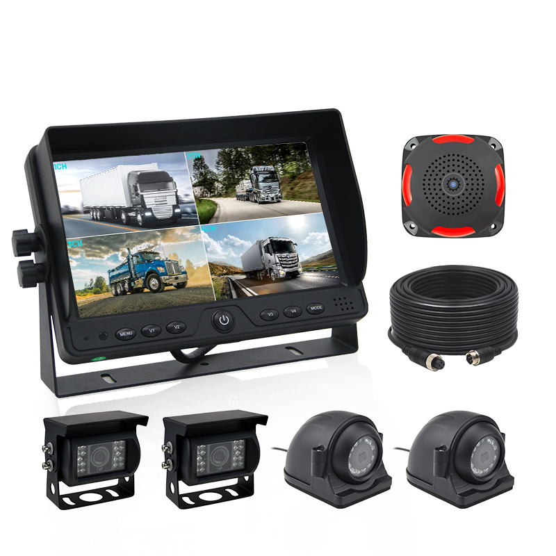 9-inch 4CH System with Alarm and Cables