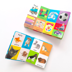 Çocuklar kitap baskısı ilk 100 hayvanlar çocuklar için karton kitap eğitim öğrenme kelimeleri karton kitap - Product Image 4