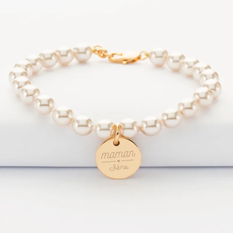 Браслет из жемчуга Inspire jewelry, персонализированный браслет из бусин для девочек и женщин