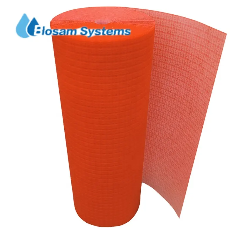 Fabbrica di membrane di disaccoppiamento per sottostrato di piastrelle per pavimenti in ceramica/rete a membrana impermeabilizzante