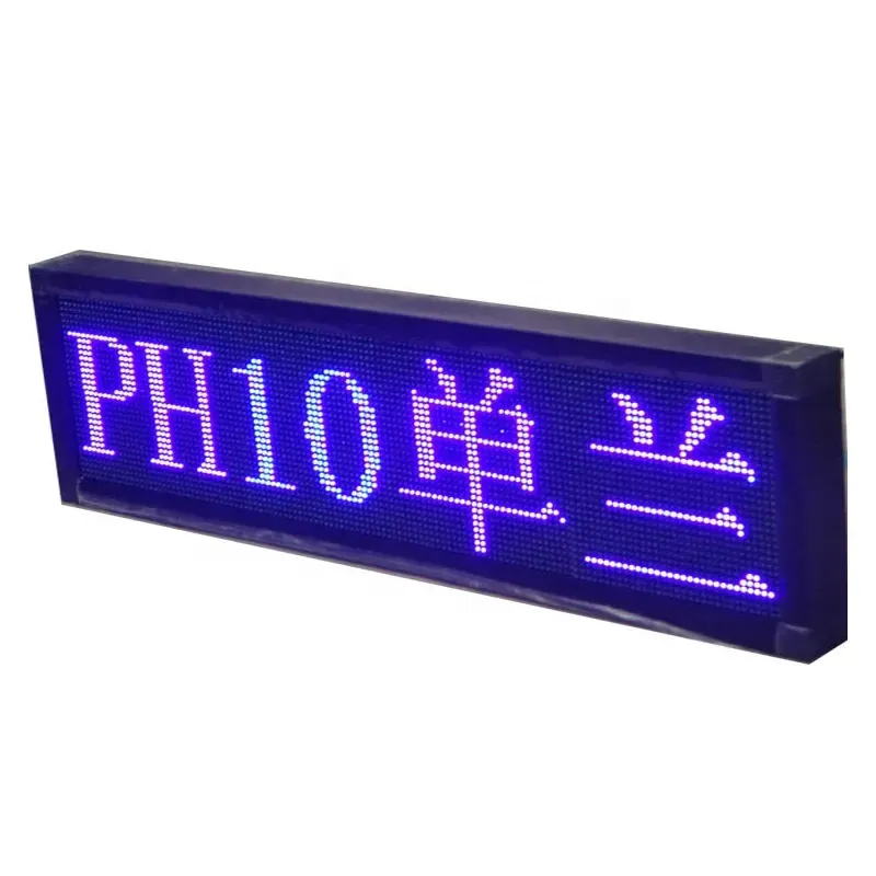 Wholesale P10 Single Blue Color Outdoor LED Display Sign Monochrome Screen LED Outdoor Display