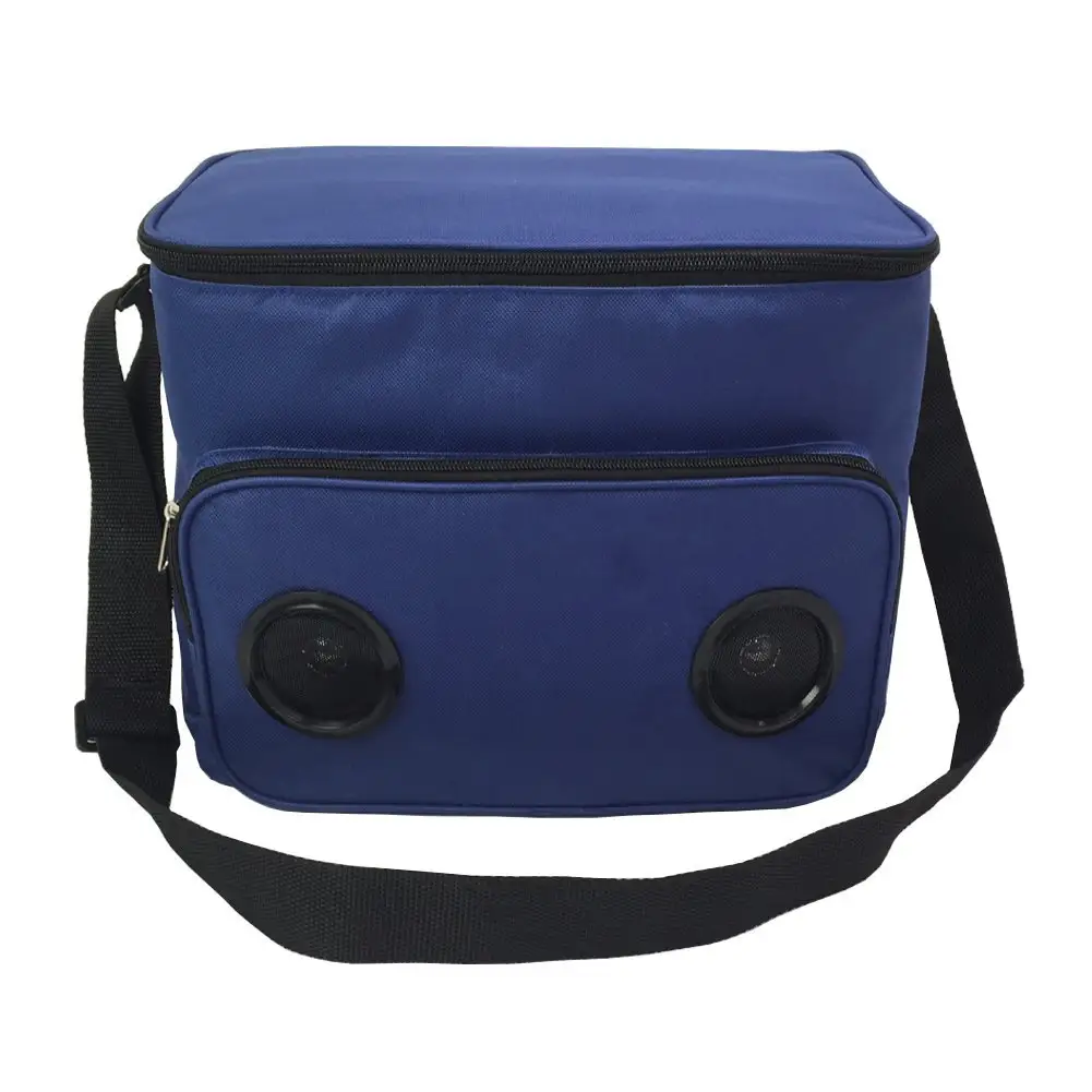 ब्लूटूथ स्पीकर के साथ अनुकूलन पिकनिक इन्सुलेशन कूलर बैग दोपहर के भोजन के बैग घरेलू संगीत प्रशीतित दूत बैग