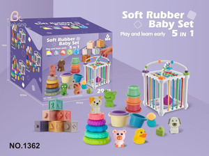 Boys and Girls Early Education Soft Glue <strong>Toy</strong> Set Stackable and Collapsible Fun <strong>Toys</strong> to Develop Hands-on Skills Multi-piece Set - Product Image 6