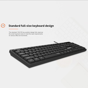 Meetion-teclado MT-K300 con cable, para ordenador de escritorio, oficina, portátil, Universal, USB