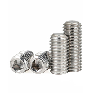 DIN913 M2 M2.5 M3 M4 M5 304不锈钢公制螺纹平头螺钉平头内六角固定螺钉无头 - Product Image 1