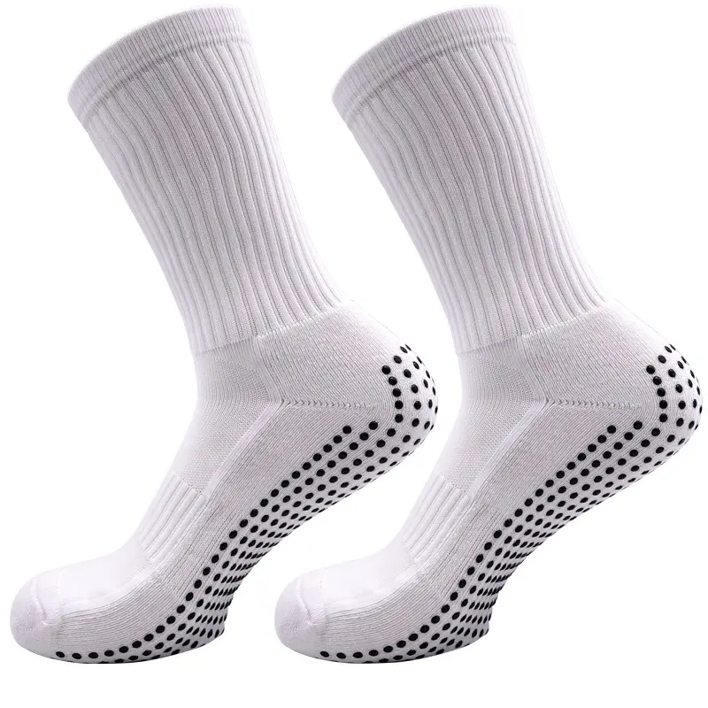 Groothandel Hoge Kwaliteit Comfortabele Ademende Voetbal Grip Sokken Custom Design Anti Slip Heren Voetbal Sokken