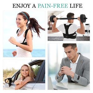 Unisex tốt nhất chỉnh hình giá cả hợp lý làm tròn vai đi bộ khá trở lại tư thế Corrector - Product Image 3