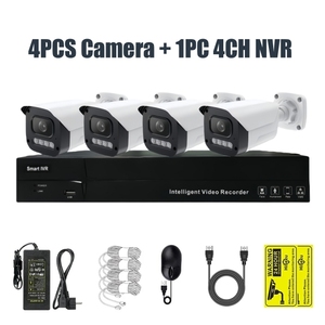 XONZ CCTV 4CH Sistema De Segurança POE NVR Kits, Preview & Reprodução HD Imagem Ampliação Eletrônica Segurança Gravação Sistema Kits