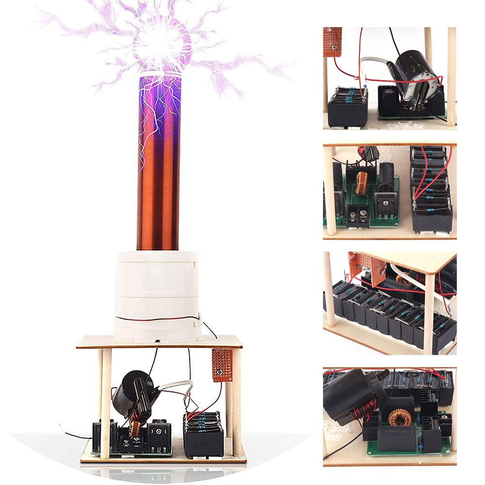 Tesla Spule, Tesla Spulen Kit, Musical Tesla Spule, Mini Tesla Spule, Fernbedienung, LED Spark Modul Kit, elektronisches DIY Kit DC12V(DIY Tesla Spule, Tesla Spulen Kit, Musical Tesla Spule, Mini Tesla Spule, Fernbedienung, LED Spark Modul Kit, elektronisches DIY Kit DC12V(DIY