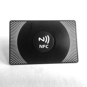 定制哑光黑色nfc金属名片NFC门禁金属卡RFID NFC不锈钢金属卡，带网址数据 - Product Image 2