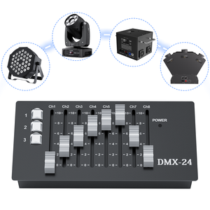 USB wiederaufladbarer Mini-DMX 24-Kanal-Controller DMX-Konsole Bühnenparty tragbarer DJ-Ausrüstungs-Controller