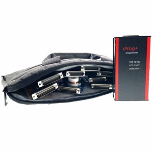 IPROG PRO V87 V89 con 7 adaptadores compatible con IMMO SRS reinicio kilometraje corrección ECU clave programador herramienta - Product Image 2