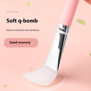 美容硅胶面膜软头刷扁平款用于沙龙和自制化妆单涂抹工具 - Product Image 3