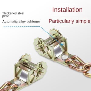 Factory Universal 5.3 Diameter Automotive <strong>Snow</strong> <strong>Chains</strong> for Sedan Thick <strong>Snow</strong> <strong>Chains</strong>