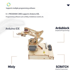 Gelişmiş projeler için Robot geliştirme kurulu ile akıllı robotik kol için Eparthub akıllı programlama öğrenme kiti
