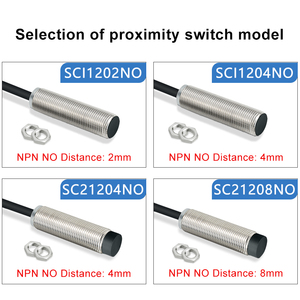 M12 a doppia distanza DC tre fili di rilevamento precisione induttivo interruttore di prossimità sensore cilindrico in metallo sensore di prossimità - Product Image 6