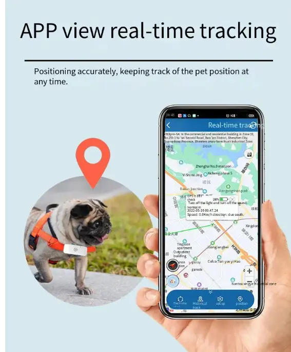 2024 nouveau localisateur de collier GPS 4G intelligent portable GPS pour animaux de compagnie étanche anti-perte anti-vol tracker