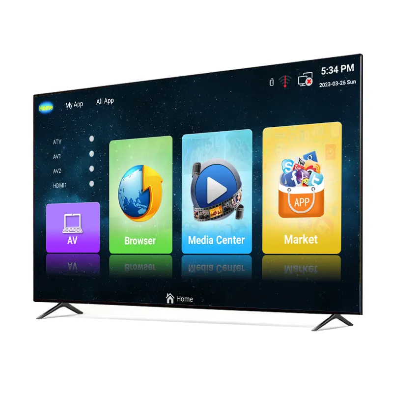 TV intelligente de 32 40 43 50 55 65 pouces téléviseurs LED 4K android tv OEM prix d'usine