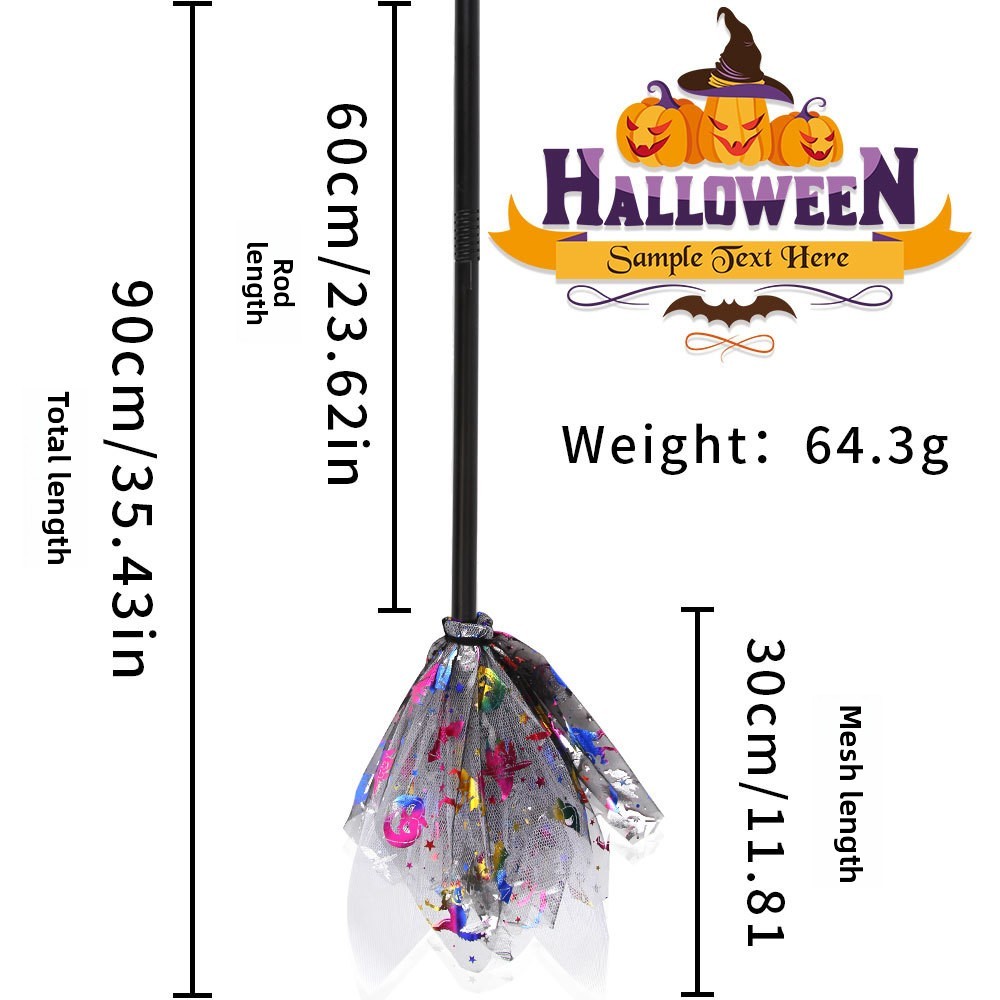 Color printed gray broom
