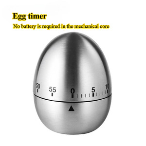 Egg Kitchen <strong>Timer</strong> Stainless Steel Set Time Reminder Metal <strong>Mechanical</strong> Rotating Alarm 60 Minutes <strong>Mechanical</strong> <strong>Timer</strong> <strong>Count</strong> <strong>Down</strong> <strong>Timer</strong> - Product Image 3