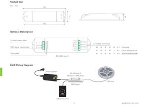 LTECH DMX + Bluetooth постоянное напряжение беспроводной приемник декодер светодиодный контроллер - Product Image 3