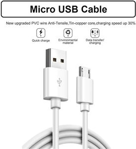 マイクロUSBデータケーブル2a 2m急速充電v8マイクロUSB充電コードワイヤーhuawei samsung xiaomi android携帯電話アクセサリー