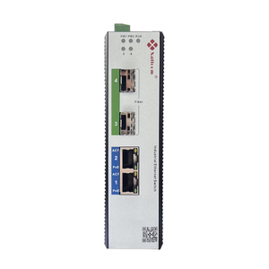 Interruttore di rete industriale gestito Gigabit a 4 porte con X-Ring RSTP 2 per porte in fibra Ethernet con SNMP QoS funt - Product Image 1
