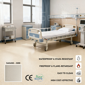 Sang trọng Vinyl tấm ván phòng tập thể dục nhà để xe bấm vào sàn giá giá rẻ phòng tắm Sàn Vinyl - Product Image 2