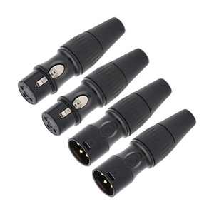 Conectores macho hembra HIFI Xlr, altavoces de micrófono, amplificadores de potencia de CD, Audio y vídeo, de 3 pines Conector de altavoz, conectores XLR - Product Image 2