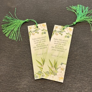 批发定制书签矩形阅读书签装饰工艺带流苏 - Product Image 1