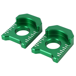 ชิ้นส่วนรถจักรยานยนต์ jfg CNC 6061อลูมิเนียมด้านหลังโซ่ปรับบล็อกเพลาสำหรับ Klx140 Klx140L 2010-2024 Klx230r 2020-2024 - Product Image 1