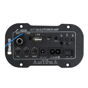 Placa amplificadora de audio profesional de 4-5 pulgadas al por mayor con entrada de micrófono, tarjeta subwoofer de bajo ruido, mezcladores receptores integrados - Product Image 1