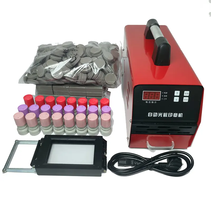 Fully Automatic Flash Self Inking Stamp Seal Maker Rubber Ink Stamp Making Machine Flash Stamp Machines