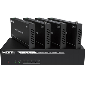 18gbps HDMI 1x4 HDBaseT分离器支持红外和RS-232音频提取功能和高级EDID管理 - Product Image 5