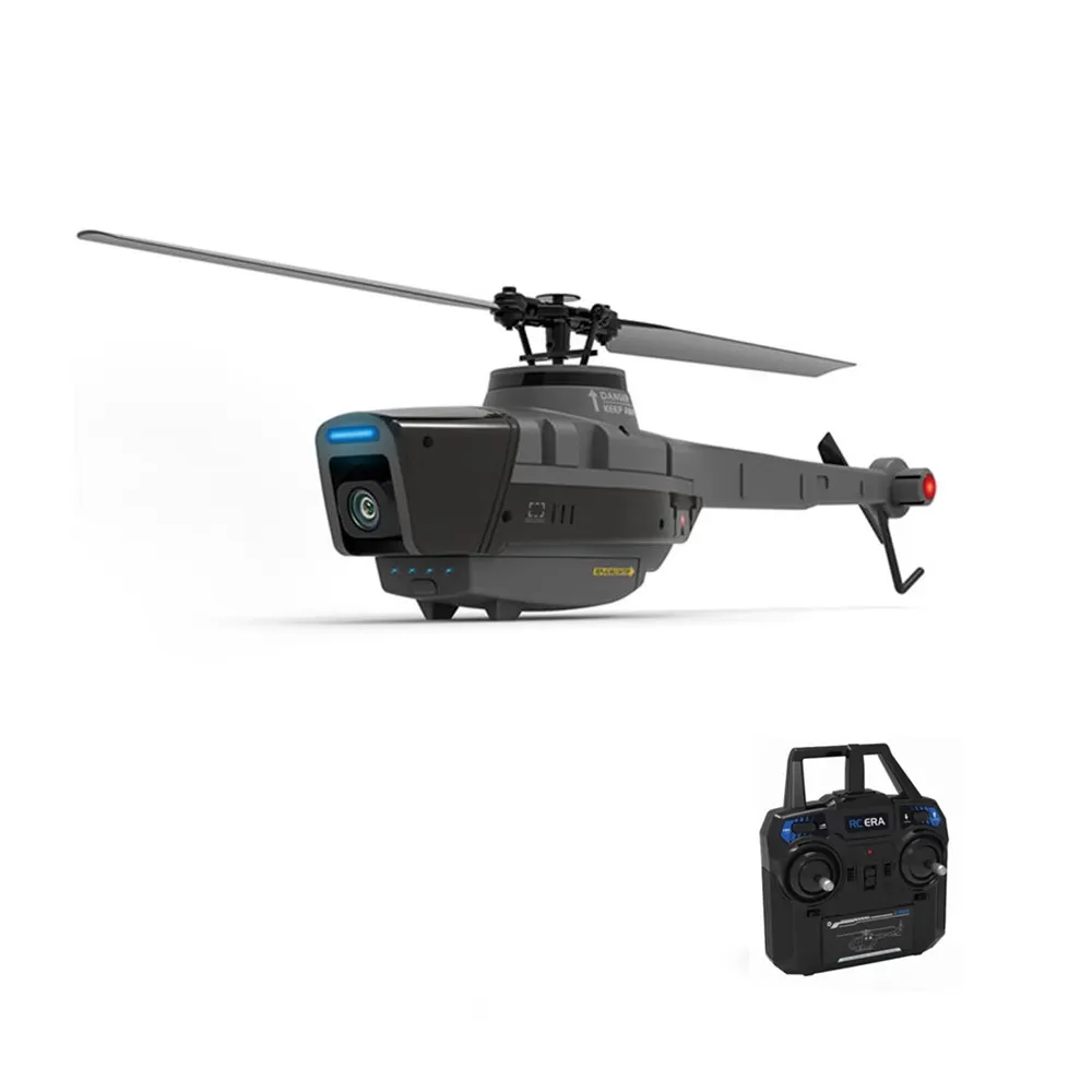 C128 hélicoptère à quatre canaux à hélice unique, Mini Drone à caméra aérienne Black Bee