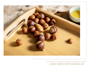 环保竹制托盘带手柄矩形竹制早餐托盘茶盘 - Product Image 5