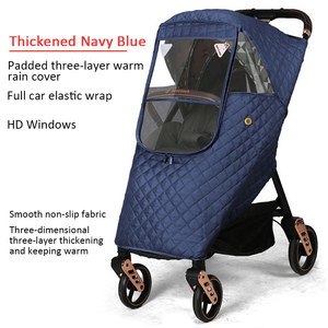 JXB Universal Wind Dust Weather Shield With Windows for Strollers Pushchairs Accessories Baby Stroller <strong>Rain</strong> <strong>Cover</strong> - Product Image 2