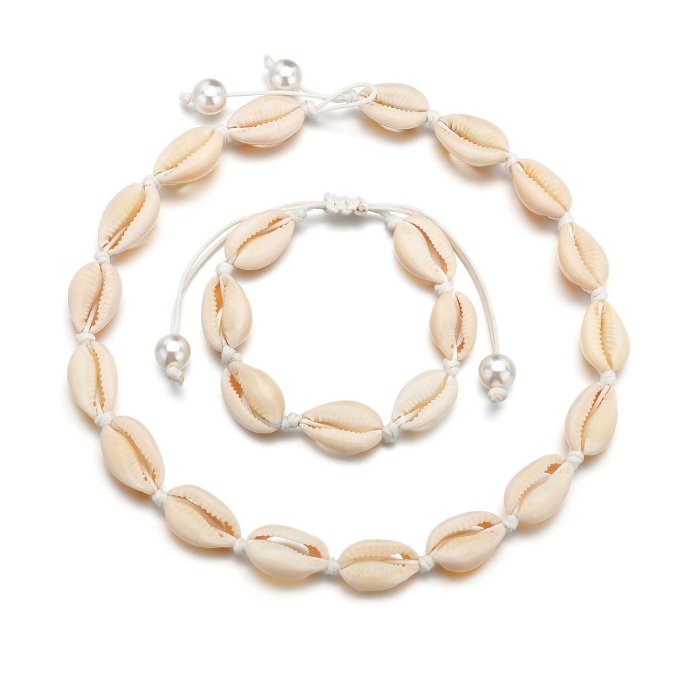 Ensembles de corde blanche avec boucle de perle