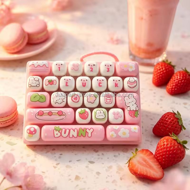 Clavier à thème animal-rose