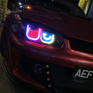 LOY Eyes Car LED Head Light LED dial Eye schermo lampeggiante per APP programmabile decorazione Devil Eye 5V/12V per lampada - Product Image 5