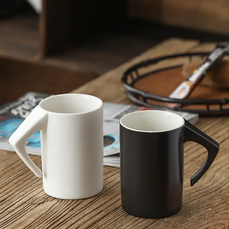 커피 용 칫솔 컵 용 세라믹 화이트 커피 컵 컵