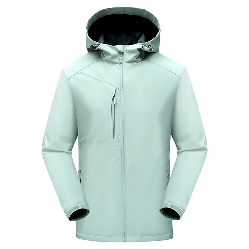 Polaire vert pois couleur unie