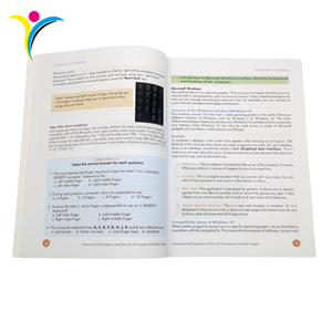 หนังสือเรียนรู้แบบกำหนดเองสีเต็มรูปแบบหนังสือปกอ่อนคู่มือคอมพิวเตอร์พิมพ์หนังสือ - Product Image 3