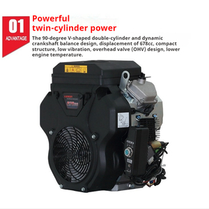 LONCIN Dual-Cylinder Gasoline <strong>Engine</strong>, 35HP, for Boat High-Pressure Cleaning and Sand Pumping Power - Product Image 5