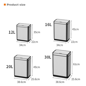 <strong>JAVA</strong> Bin Smart <strong>Sensor</strong> Automatic Matt Steel 20l Kitchen Rubbish Bin Trash Bin - Product Image 6