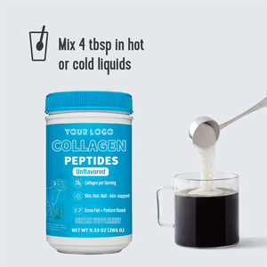 Cao cấp Bột bổ sung collagen peptide 265g bột thúc đẩy móng tay Tóc da xương và sức khỏe khớp Unflavored 9.33 oz - Product Image 5