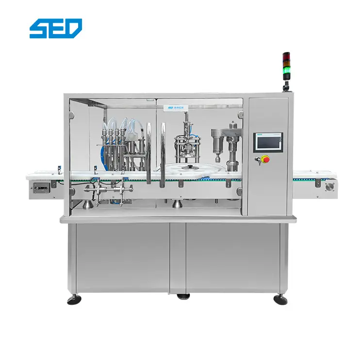 Máquina enchimento líquida automática 4 bocal molho Chemecal garrafa